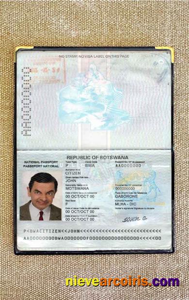 Botswana passport photolook